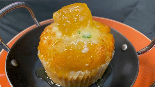 Honeycomb Corn Muffin with Jalapeno-Farmer’s Cheese Filling