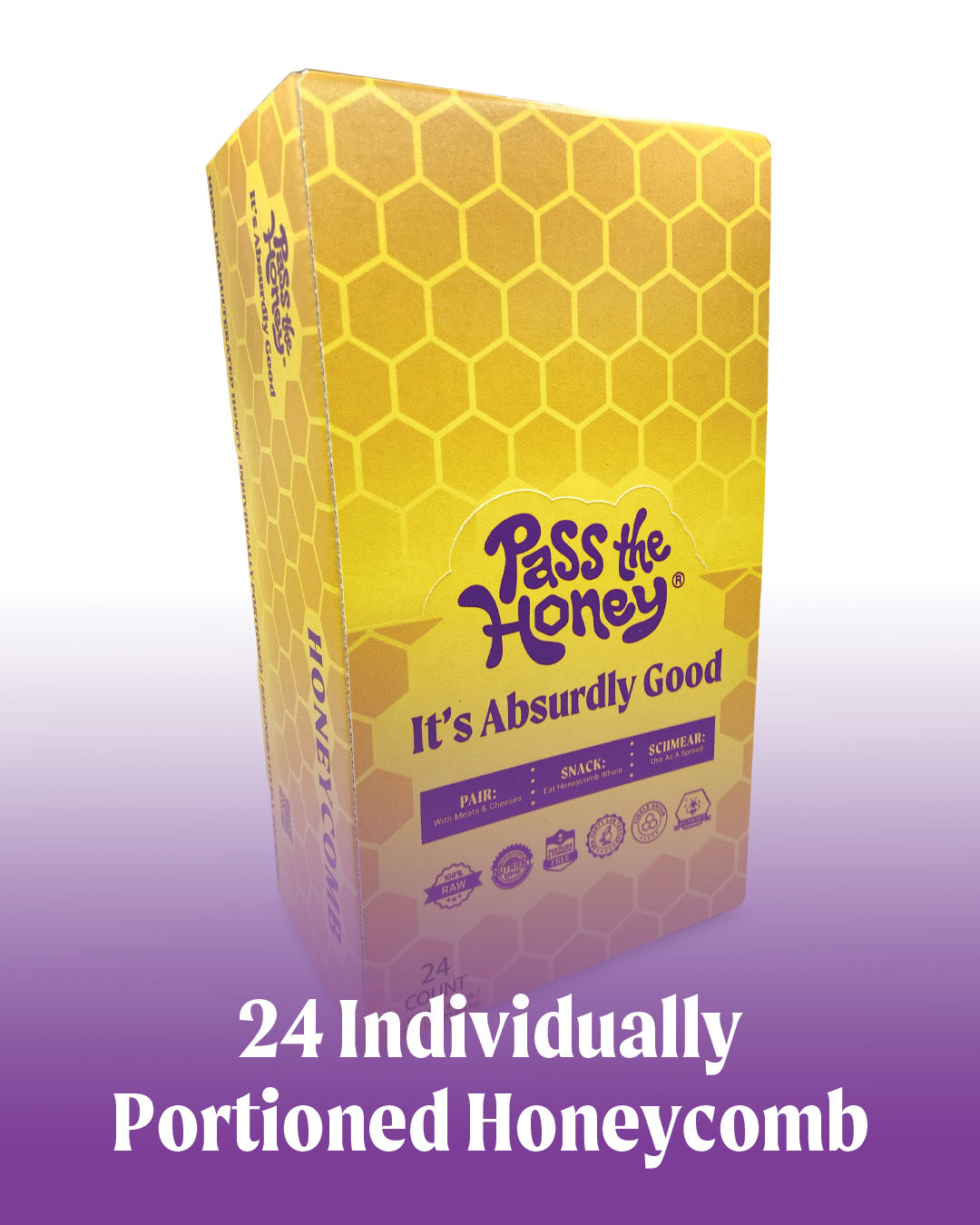 Box of 24 Individually Portioned Honeycomb